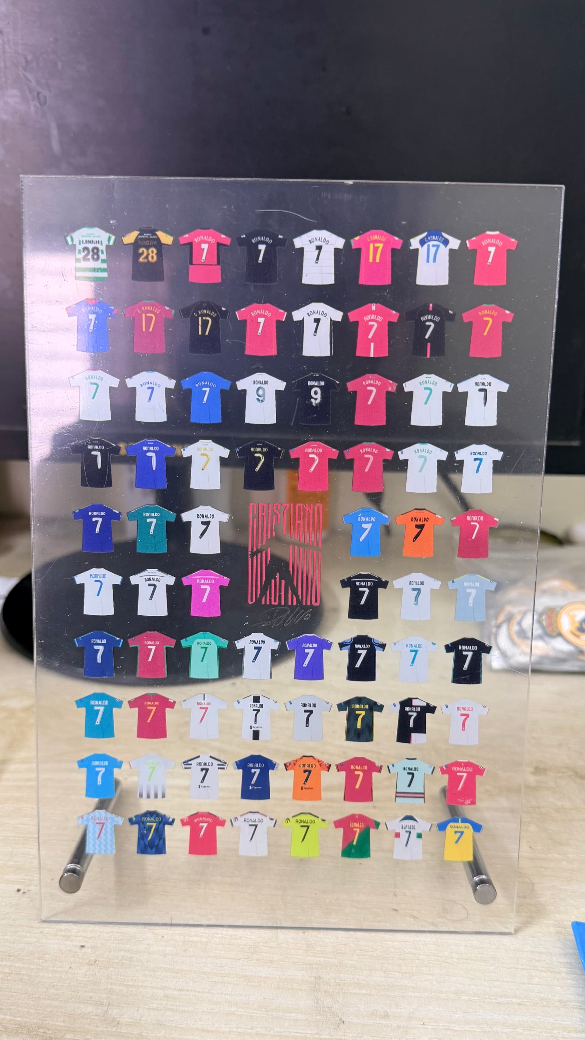 Cristiano Jersey History Acrylic Stand alternate angle