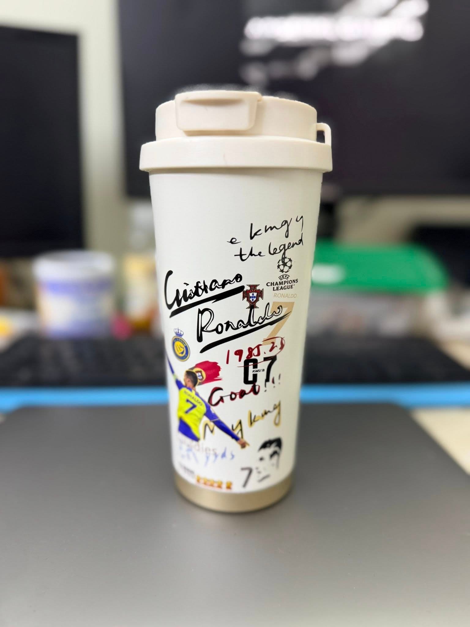 Cristiano Ronaldo CR7 Thermos Cup alternate angle